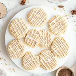 White Chocolate Chai Shortbread Cookies