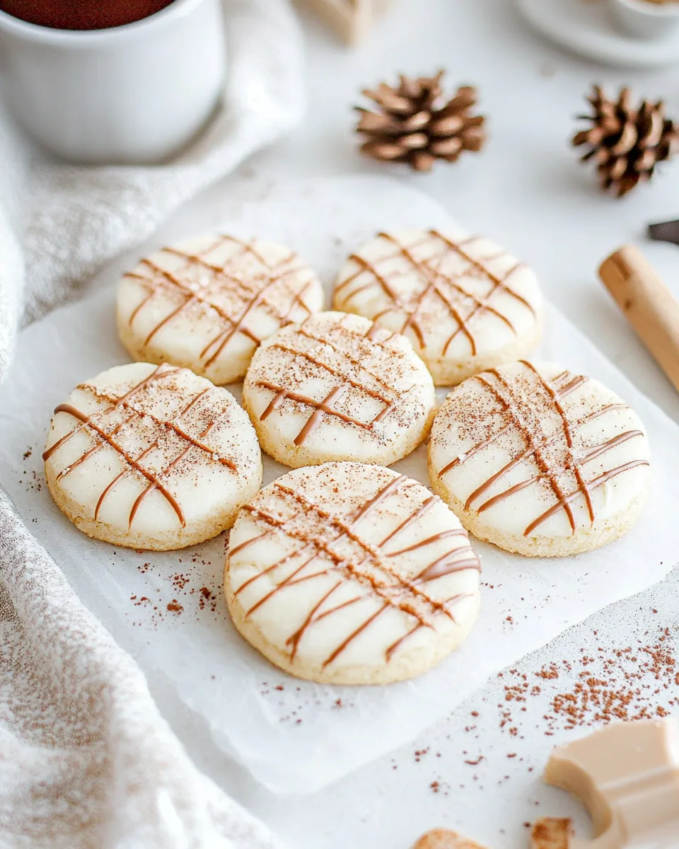 White Chocolate Chai Shortbread Cookies