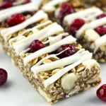 White Chocolate Cranberry Macadamia Nut Granola Bars