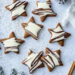 White Chocolate Gingerbread Star Cookies