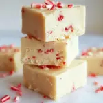 White Chocolate Peppermint Fudge