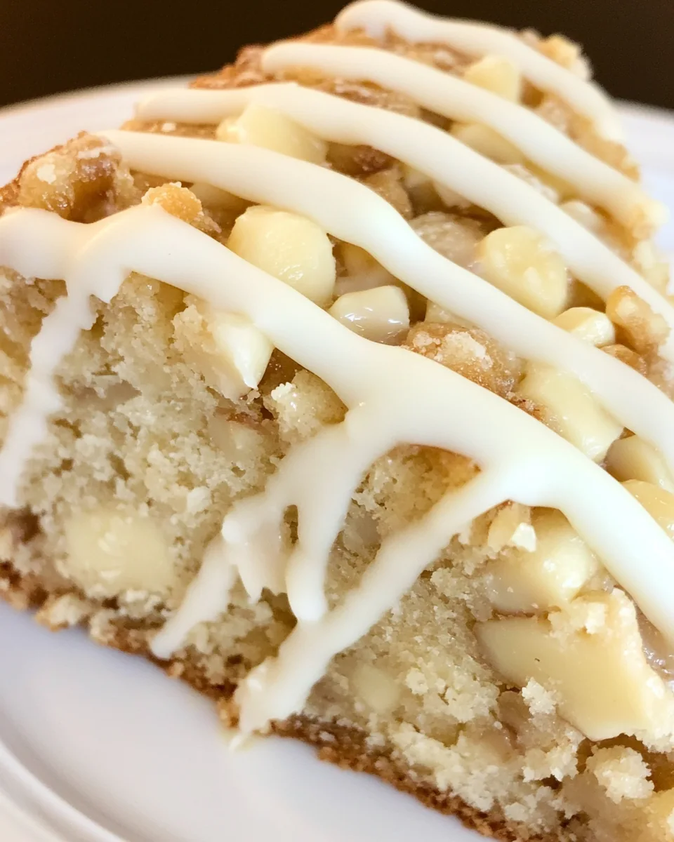 White Chocolate Macadamia Nut Coffee Cake