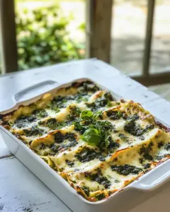 White Pesto Spinach Lasagna