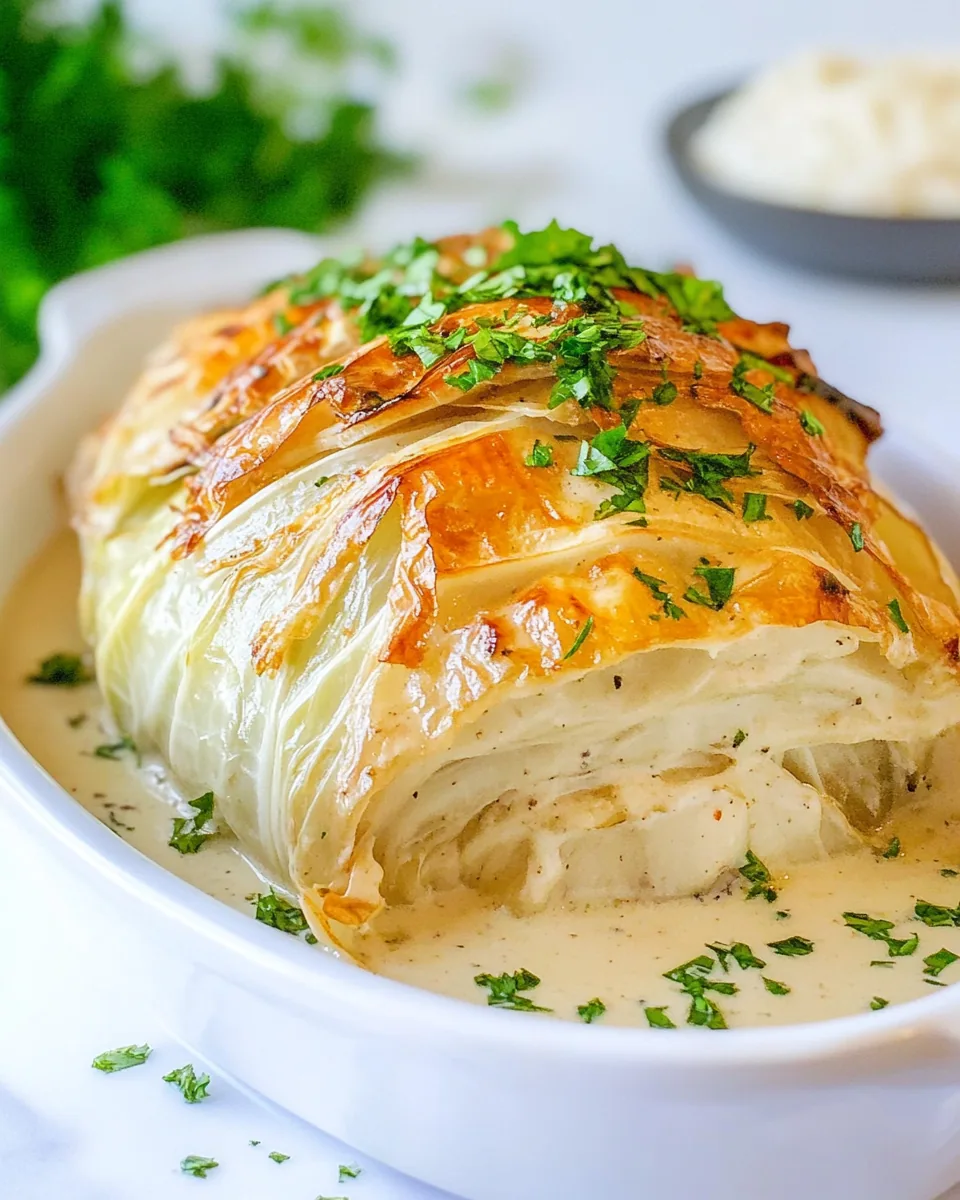 Whole Roasted Cabbage