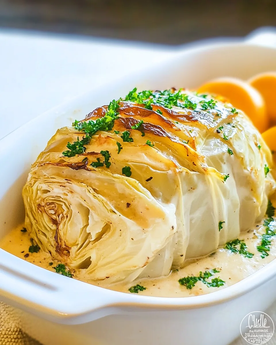 Whole Roasted Cabbage