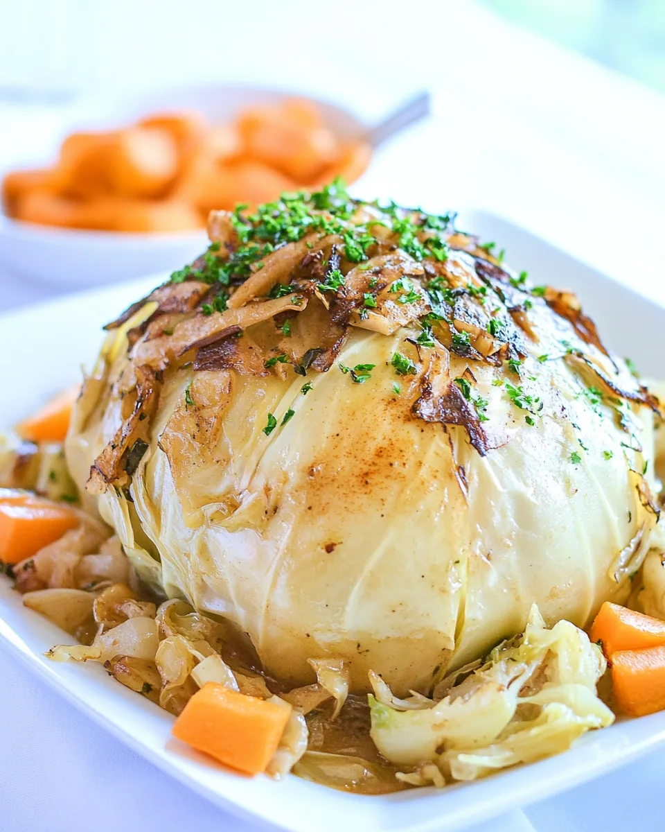 Whole Roasted Cabbage