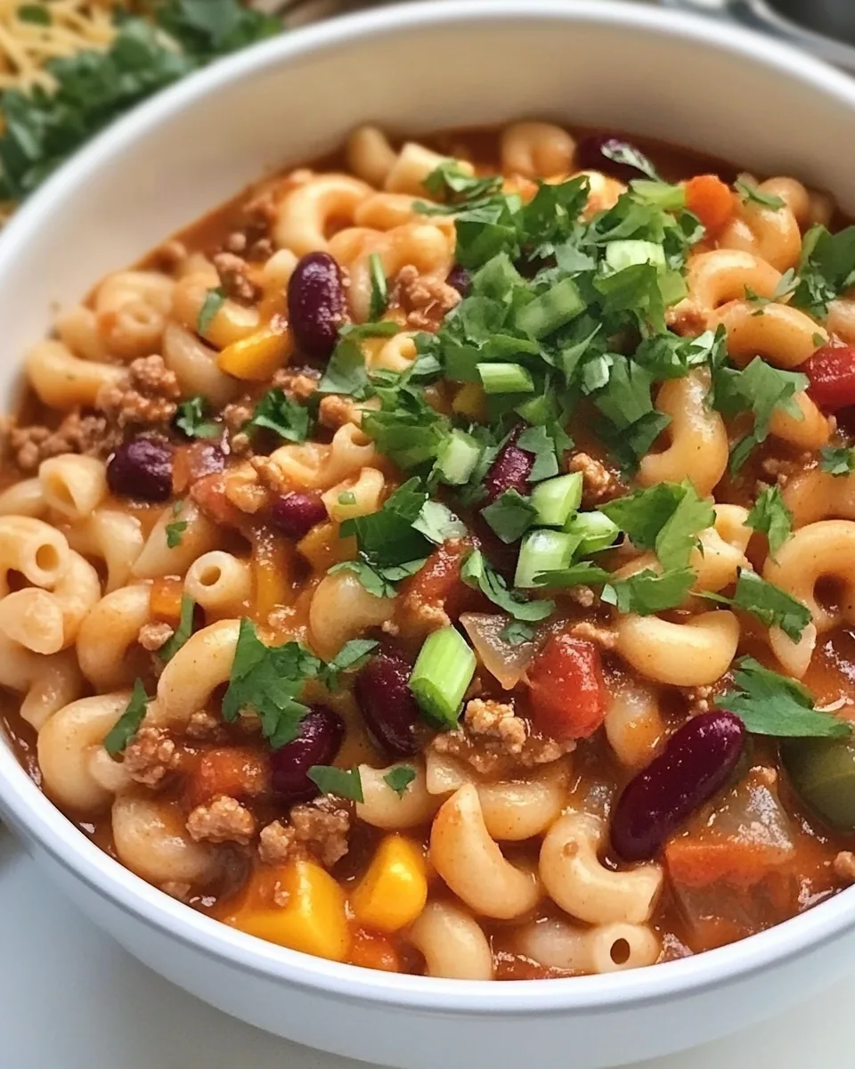Whole Wheat Turkey Chili Mac and Cheese