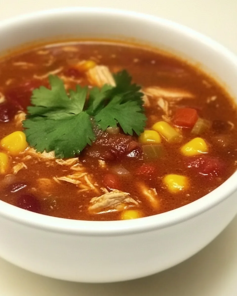 Easiest Chicken Taco Soup