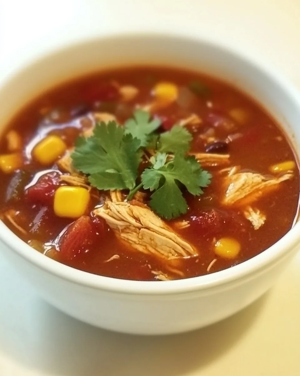 Easiest Chicken Taco Soup