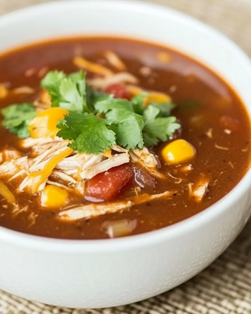 Easiest Chicken Taco Soup