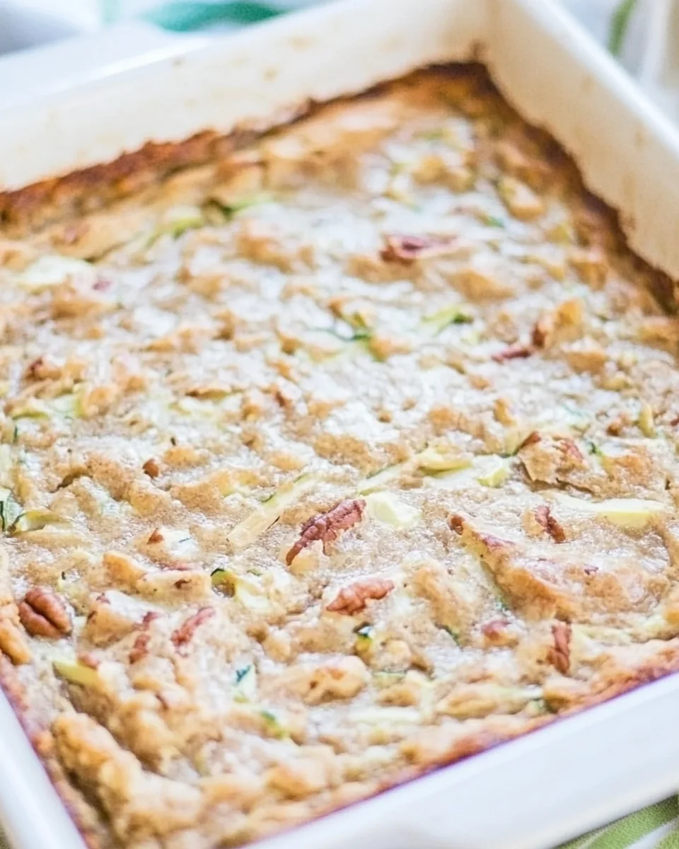 Zucchini Bars with Pecans and Coconut