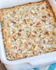 Zucchini Bars with Pecans and Coconut